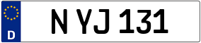 Trailer License Plate